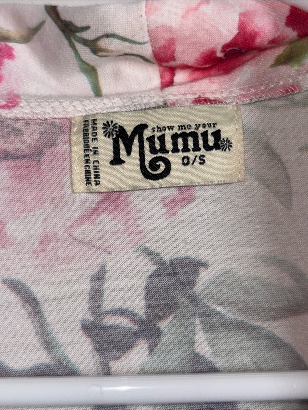 Show Me Your MuMu pink Floral Short Sleeve Kimono Robe - Picture 2 of 6